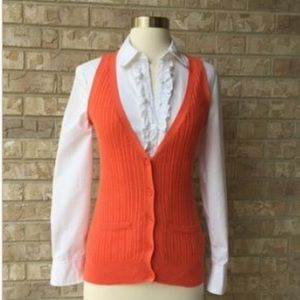 NWT NY& Company Long Sleeve Shirt & Knitted Vest Set Size XS 🌸